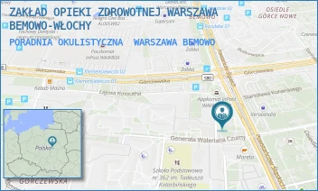 PORADNIA OKULISTYCZNA - ZAKŁAD OPIEKI ZDROWOTNEJ WARSZAWA BEMOWO-WŁOCHY - WALERIANA CZUMY 1,  WARSZAWA BEMOWO
