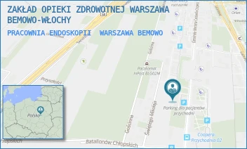 PRACOWNIA ENDOSKOPII - ZAKŁAD OPIEKI ZDROWOTNEJ WARSZAWA BEMOWO-WŁOCHY - GEN. MERIANA C. COOPERA 5,  WARSZAWA BEMOWO