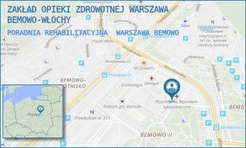PORADNIA REHABILITACYJNA - ZAKŁAD OPIEKI ZDROWOTNEJ WARSZAWA BEMOWO-WŁOCHY - WROCŁAWSKA 19,  WARSZAWA BEMOWO