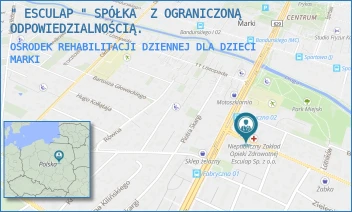 OŚRODEK REHABILITACJI DZIENNEJ DLA DZIECI - " ESCULAP " SPÓŁKA  Z OGRANICZONĄ ODPOWIEDZIALNOŚCIĄ. - FABRYCZNA 1,  MARKI