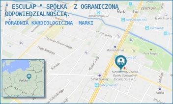 PORADNIA KARDIOLOGICZNA - " ESCULAP " SPÓŁKA  Z OGRANICZONĄ ODPOWIEDZIALNOŚCIĄ. - FABRYCZNA 1,  MARKI