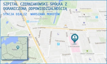 STACJA DIALIZ - SZPITAL CZERNIAKOWSKI SPÓŁKA Z OGRANICZONĄ ODPOWIEDZIALNOŚCIĄ - STĘPIŃSKA 19/25,  WARSZAWA MOKOTÓW