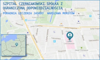 PORADNIA LECZENIA JASKRY - SZPITAL CZERNIAKOWSKI SPÓŁKA Z OGRANICZONĄ ODPOWIEDZIALNOŚCIĄ - STĘPIŃSKA 19/25,  WARSZAWA MOKOTÓW