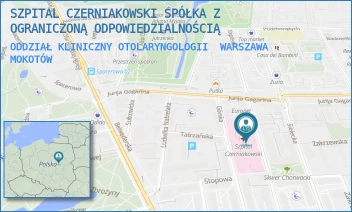 ODDZIAŁ KLINICZNY OTOLARYNGOLOGII - SZPITAL CZERNIAKOWSKI SPÓŁKA Z OGRANICZONĄ ODPOWIEDZIALNOŚCIĄ - STĘPIŃSKA 19/25,  WARSZAWA MOKOTÓW