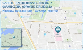 PORADNIA ONKOLOGICZNA - SZPITAL CZERNIAKOWSKI SPÓŁKA Z OGRANICZONĄ ODPOWIEDZIALNOŚCIĄ - STĘPIŃSKA 19/25,  WARSZAWA MOKOTÓW