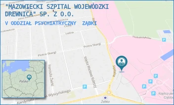 V ODDZIAŁ PSYCHIATRYCZNY - "MAZOWIECKI SZPITAL WOJEWÓDZKI DREWNICA" SP. Z O.O. - KAROLA RYCHLIŃSKIEGO 1,  ZĄBKI