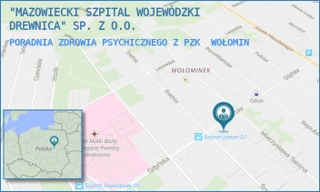 PORADNIA ZDROWIA PSYCHICZNEGO Z PZK - "MAZOWIECKI SZPITAL WOJEWÓDZKI DREWNICA" SP. Z O.O. - SASINA 15,  WOŁOMIN
