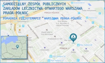 PORADNIA FIZJOTERAPII - SAMODZIELNY ZESPÓŁ PUBLICZNYCH ZAKŁADÓW LECZNICTWA OTWARTEGO WARSZAWA PRAGA-PÓŁNOC - DĄBROWSZCZAKÓW 5A,  WARSZAWA PRAGA-PÓŁNOC