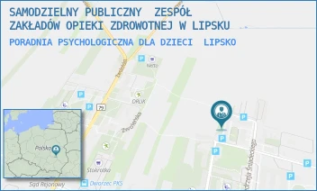 PORADNIA PSYCHOLOGICZNA DLA DZIECI - SAMODZIELNY PUBLICZNY  ZESPÓŁ ZAKŁADÓW OPIEKI ZDROWOTNEJ W LIPSKU - JĘDRZEJA ŚNIADECKIEGO 2,  LIPSKO