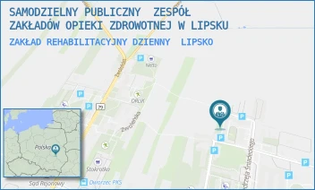 ZAKŁAD REHABILITACYJNY DZIENNY - SAMODZIELNY PUBLICZNY  ZESPÓŁ ZAKŁADÓW OPIEKI ZDROWOTNEJ W LIPSKU - JĘDRZEJA ŚNIADECKIEGO 2,  LIPSKO