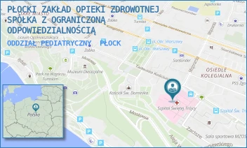 ODDZIAŁ PEDIATRYCZNY - PŁOCKI ZAKŁAD OPIEKI ZDROWOTNEJ SPÓŁKA Z OGRANICZONĄ ODPOWIEDZIALNOŚCIĄ - KOŚCIUSZKI 28,  PŁOCK
