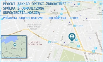 PORADNIA GINEKOLOGICZNO - POŁOŻNICZA - PŁOCKI ZAKŁAD OPIEKI ZDROWOTNEJ SPÓŁKA Z OGRANICZONĄ ODPOWIEDZIALNOŚCIĄ - MIODOWA 2,  PŁOCK