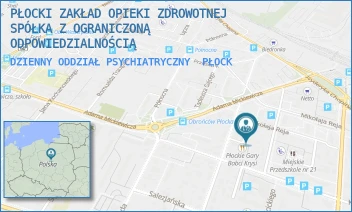 DZIENNY ODDZIAŁ PSYCHIATRYCZNY - PŁOCKI ZAKŁAD OPIEKI ZDROWOTNEJ SPÓŁKA Z OGRANICZONĄ ODPOWIEDZIALNOŚCIĄ - MIKOŁAJA REJA 15/3,  PŁOCK