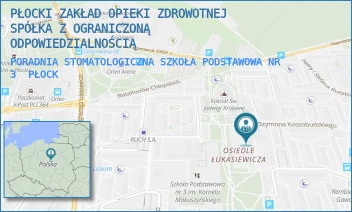 PORADNIA STOMATOLOGICZNA SZKOŁA PODSTAWOWA NR 3 - PŁOCKI ZAKŁAD OPIEKI ZDROWOTNEJ SPÓŁKA Z OGRANICZONĄ ODPOWIEDZIALNOŚCIĄ - KOSSOBUDZKIEGO 7,  PŁOCK