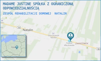 ZESPÓŁ REHABILITACJI DOMOWEJ - MADAME JUSTINE SPÓŁKA Z OGRANICZONĄ ODPOWIEDZIALNOŚCIĄ - 14,  NATALIN
