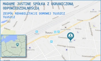 ZESPÓŁ REHABILITACJI DOMOWEJ TŁUSZCZ - MADAME JUSTINE SPÓŁKA Z OGRANICZONĄ ODPOWIEDZIALNOŚCIĄ - POWSTAŃCÓW 18,  TŁUSZCZ