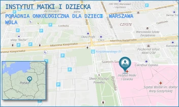PORADNIA ONKOLOGICZNA DLA DZIECI - INSTYTUT MATKI I DZIECKA - MARCINA KASPRZAKA 17 A,  WARSZAWA WOLA