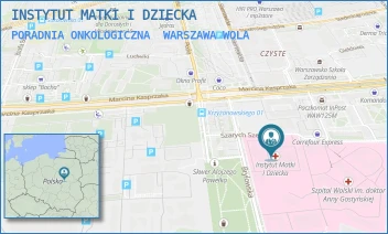 PORADNIA ONKOLOGICZNA - INSTYTUT MATKI I DZIECKA - MARCINA KASPRZAKA 17 A,  WARSZAWA WOLA