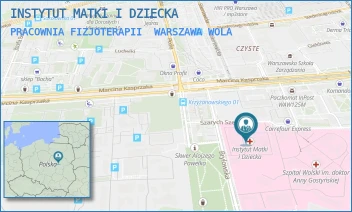 PRACOWNIA FIZJOTERAPII - INSTYTUT MATKI I DZIECKA - MARCINA KASPRZAKA 17 A,  WARSZAWA WOLA