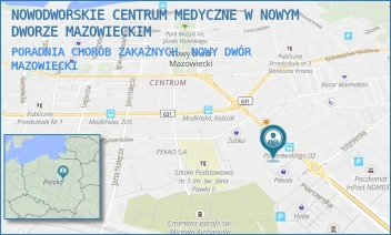 PORADNIA CHORÓB ZAKAŻNYCH - NOWODWORSKIE CENTRUM MEDYCZNE W NOWYM DWORZE MAZOWIECKIM - PADEREWSKIEGO 7,  NOWY DWÓR MAZOWIECKI
