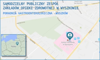PORADNIA GASTROENTEROLOGICZNA - SAMODZIELNY PUBLICZNY ZESPÓŁ ZAKŁADÓW OPIEKI ZDROWOTNEJ W WYSZKOWIE - KOMISJI EDUKACJI NARODOWEJ 1,  WYSZKÓW