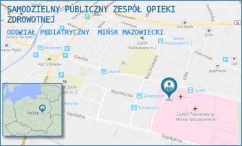 ODDZIAŁ PEDIATRYCZNY - SAMODZIELNY PUBLICZNY ZESPÓŁ OPIEKI ZDROWOTNEJ - SZPITALNA 37,  MIŃSK MAZOWIECKI
