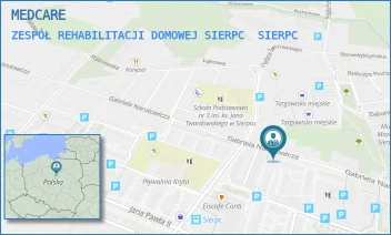 ZESPÓŁ REHABILITACJI DOMOWEJ SIERPC - MEDCARE - GABRIELA NARUTOWICZA 17A,  SIERPC
