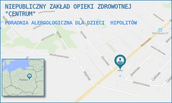 PORADNIA ALERGOLOGICZNA DLA DZIECI - NIEPUBLICZNY ZAKŁAD OPIEKI ZDROWOTNEJ "CENTRUM" - WARSZAWSKA 63,  HIPOLITÓW