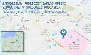 PORADNIA REHABILITACYJNA - SAMODZIELNY PUBLICZNY ZAKŁAD OPIEKI ZDROWOTNEJ W SOKOŁOWIE PODLASKIM - KS JANA BOSKO 5,  SOKOŁÓW PODLASKI