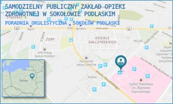 PORADNIA OKULISTYCZNA - SAMODZIELNY PUBLICZNY ZAKŁAD OPIEKI ZDROWOTNEJ W SOKOŁOWIE PODLASKIM - KS JANA BOSKO 5,  SOKOŁÓW PODLASKI