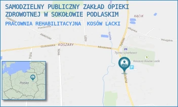 PRACOWNIA REHABILITACYJNA - SAMODZIELNY PUBLICZNY ZAKŁAD OPIEKI ZDROWOTNEJ W SOKOŁOWIE PODLASKIM - KOŚCIELNA 20,  KOSÓW LACKI
