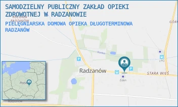 PIELĘGNIARSKA DOMOWA OPIEKA DŁUGOTERMINOWA - SAMODZIELNY PUBLICZNY ZAKŁAD OPIEKI ZDROWOTNEJ W RADZANOWIE - RADZANÓW 72,  RADZANÓW