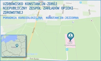 PORADNIA KARDIOLOGICZNA - UZDROWISKO KONSTANCIN-ZDRÓJ NIEPUBLICZNY ZESPÓŁ ZAKŁADÓW OPIEKI ZDROWOTNEJ - SUE RYDER 1,  KONSTANCIN-JEZIORNA