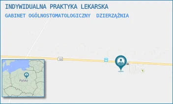 GABINET OGÓLNOSTOMATOLOGICZNY - INDYWIDUALNA PRAKTYKA LEKARSKA - 58,  DZIERZĄŻNIA
