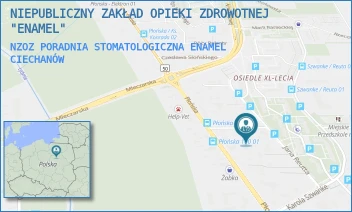 NZOZ PORADNIA STOMATOLOGICZNA ENAMEL - NIEPUBLICZNY ZAKŁAD OPIEKI ZDROWOTNEJ "ENAMEL" - REUTTA 18 A,  CIECHANÓW