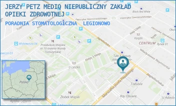 PORADNIA STOMATOLOGICZNA - JERZY PETZ MEDIQ NIEPUBLICZNY ZAKŁAD OPIEKI ZDROWOTNEJ - PIŁSUDSKIEGO 20,  LEGIONOWO