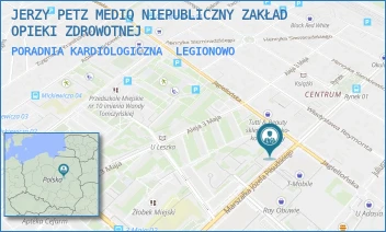 PORADNIA KARDIOLOGICZNA - JERZY PETZ MEDIQ NIEPUBLICZNY ZAKŁAD OPIEKI ZDROWOTNEJ - PIŁSUDSKIEGO 20,  LEGIONOWO