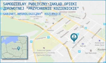 GABINET NEUROLOGICZNY - SAMODZIELNY PUBLICZNY ZAKŁAD OPIEKI ZDROWOTNEJ "PRZYCHODNIE KOZIENICKIE" - SIENKIEWICZA 28,  KOZIENICE