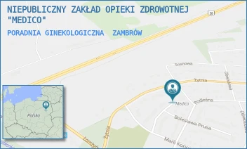 PORADNIA GINEKOLOGICZNA - NIEPUBLICZNY ZAKŁAD OPIEKI ZDROWOTNEJ "MEDICO" - PODLEŚNA 45,  ZAMBRÓW