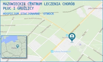 HOSPICJUM STACJONARNE - MAZOWIECKIE CENTRUM LECZENIA CHORÓB PŁUC I GRUŹLICY - NARUTOWICZA 80,  OTWOCK