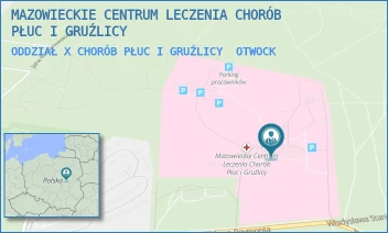 ODDZIAŁ X CHORÓB PŁUC I GRUŹLICY - MAZOWIECKIE CENTRUM LECZENIA CHORÓB PŁUC I GRUŹLICY - REYMONTA 83/91,  OTWOCK