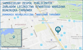 PORADNIA NEUROLOGICZNA - SAMODZIELNY ZESPÓŁ PUBLICZNYCH ZAKŁADÓW LECZNICTWA OTWARTEGO WARSZAWA BIAŁOŁĘKA-TARGÓWEK - REMBIELIŃSKA 8,  WARSZAWA TARGÓWEK