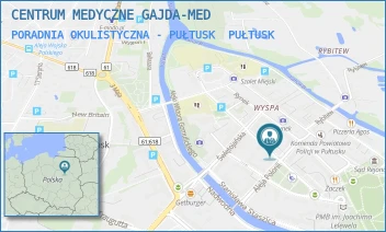 PORADNIA OKULISTYCZNA - PUŁTUSK - CENTRUM MEDYCZNE GAJDA-MED - PIOTRA SKARG 23/29,  PUŁTUSK