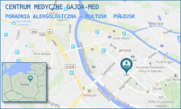 PORADNIA ALERGOLOGICZNA - PUŁTUSK - CENTRUM MEDYCZNE GAJDA-MED - PIOTRA SKARG 23/29,  PUŁTUSK