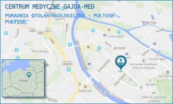 PORADNIA OTOLARYNGOLOGICZNA - PUŁTUSK - CENTRUM MEDYCZNE GAJDA-MED - PIOTRA SKARG 23/29,  PUŁTUSK