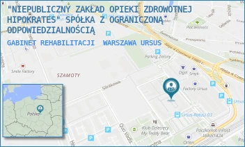 GABINET REHABILITACJI - "NIEPUBLICZNY ZAKŁAD OPIEKI ZDROWOTNEJ HIPOKRATES" SPÓŁKA Z OGRANICZONĄ ODPOWIEDZIALNOŚCIĄ - PLAC CZERWCA 1976 1,  WARSZAWA URSUS