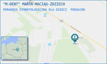 PORADNIA STOMATOLOGICZNA DLA DZIECI - "M-DENT" MARTA MACIĄG-ZDZIECH - SOSNOWA 2,  PODGAJEK