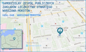 UZAL-DAB - SAMODZIELNY ZESPÓŁ PUBLICZNYCH ZAKŁADÓW LECZNICTWA OTWARTEGO WARSZAWA-MOKOTÓW - DĄBROWSKIEGO 75A,  WARSZAWA MOKOTÓW