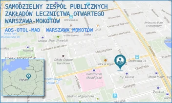 AOS-OTOL-MAD - SAMODZIELNY ZESPÓŁ PUBLICZNYCH ZAKŁADÓW LECZNICTWA OTWARTEGO WARSZAWA-MOKOTÓW - MADALIŃSKIEGO 13,  WARSZAWA MOKOTÓW
