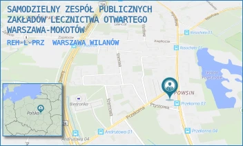 REH-L-PRZ - SAMODZIELNY ZESPÓŁ PUBLICZNYCH ZAKŁADÓW LECZNICTWA OTWARTEGO WARSZAWA-MOKOTÓW - PRZYCZÓŁKOWA 33,  WARSZAWA WILANÓW
